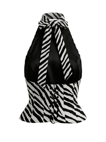 Top corset zèbre