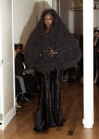 Manteau en raphia